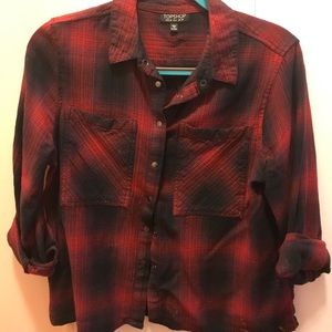 Topshop cropped shirt